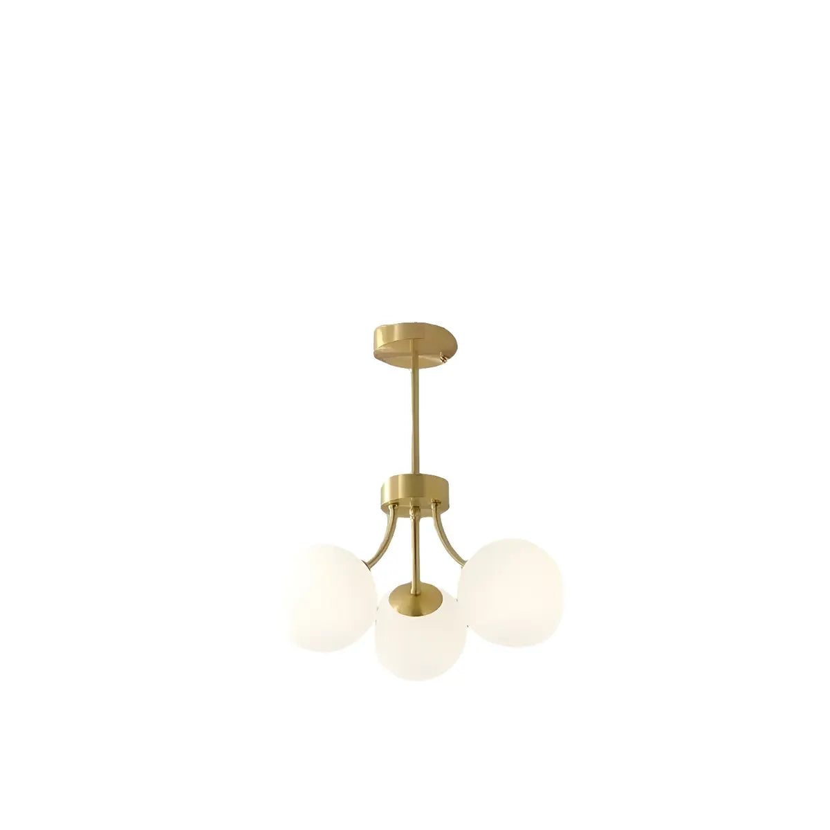 Nordic Arm Globe Living Room Gold 8-Light Chandelier Image - 8