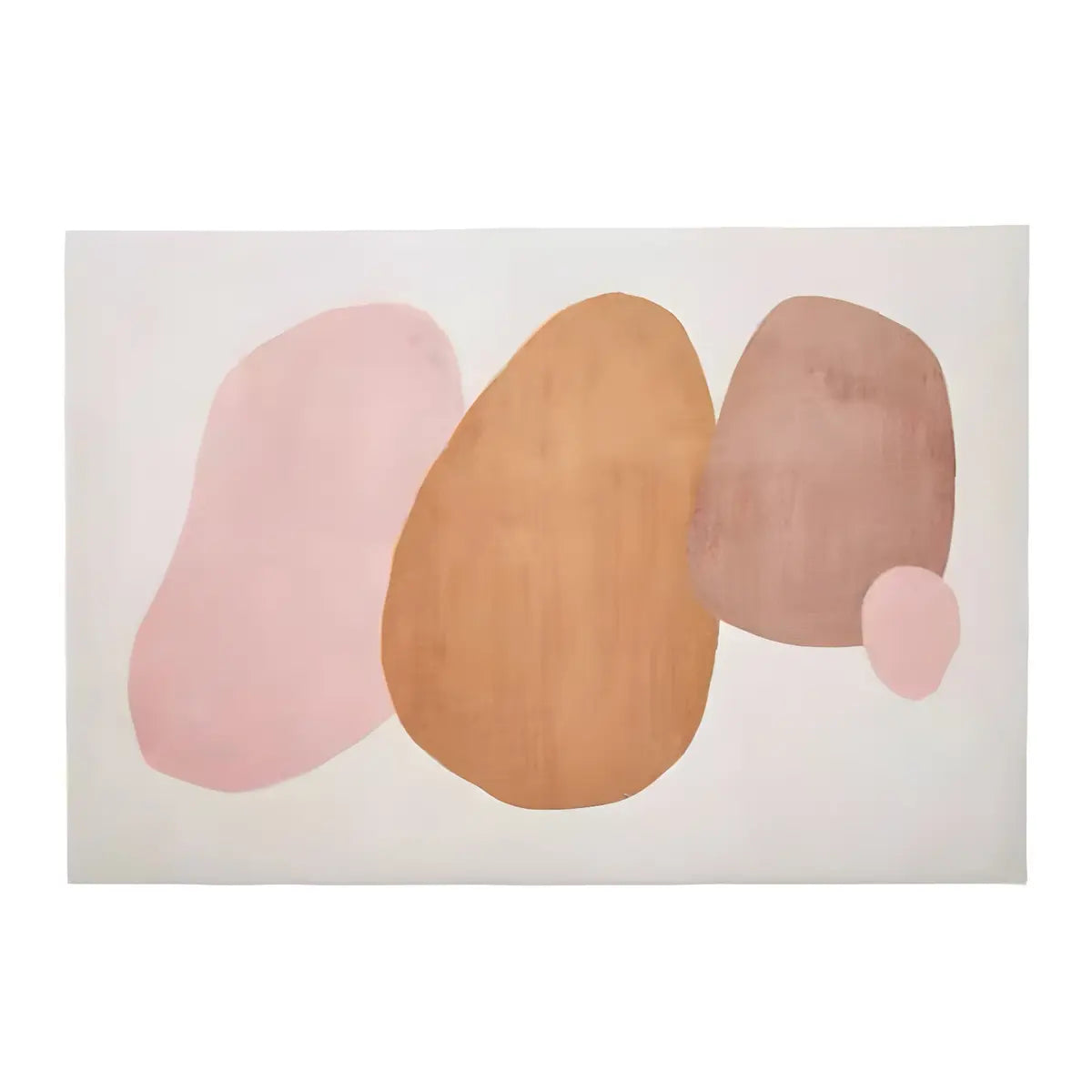 Nordic Bedroom Rectangle Polyester Color Block Area Rug Image - 4