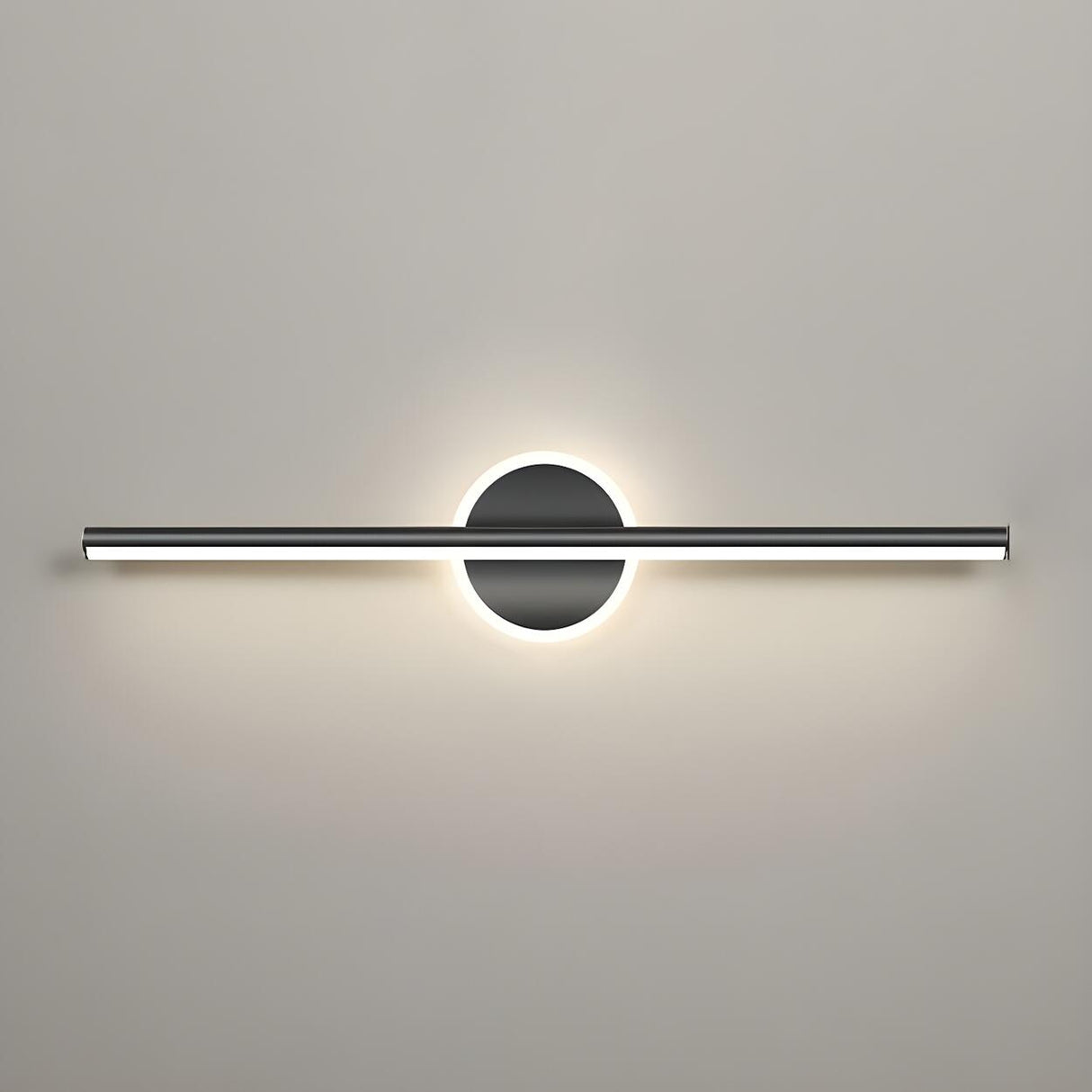 Nordic Black Strip Simple Geometric Accent Vanity Light Image - 10