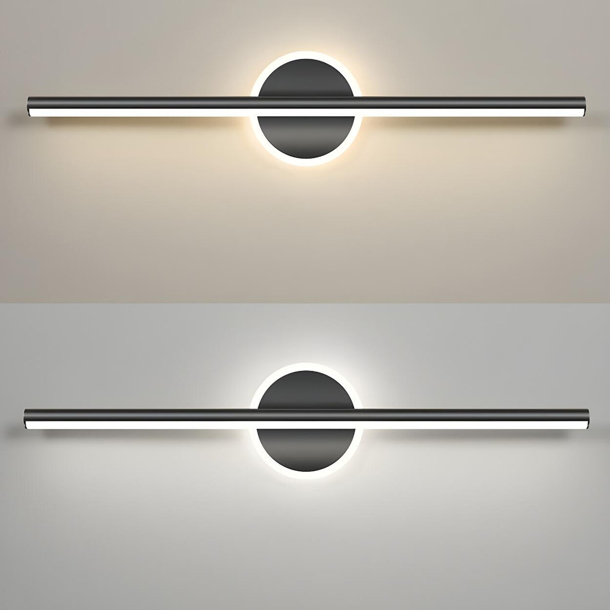 Nordic Black Strip Simple Geometric Accent Vanity Light Image - 12