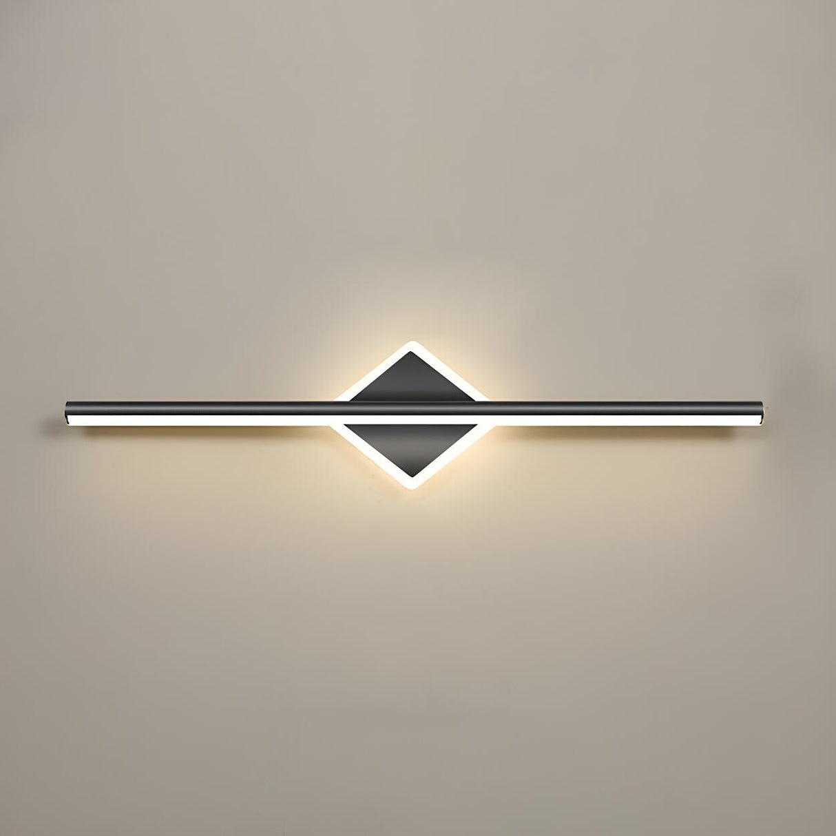 Nordic Black Strip Simple Geometric Accent Vanity Light Image - 2
