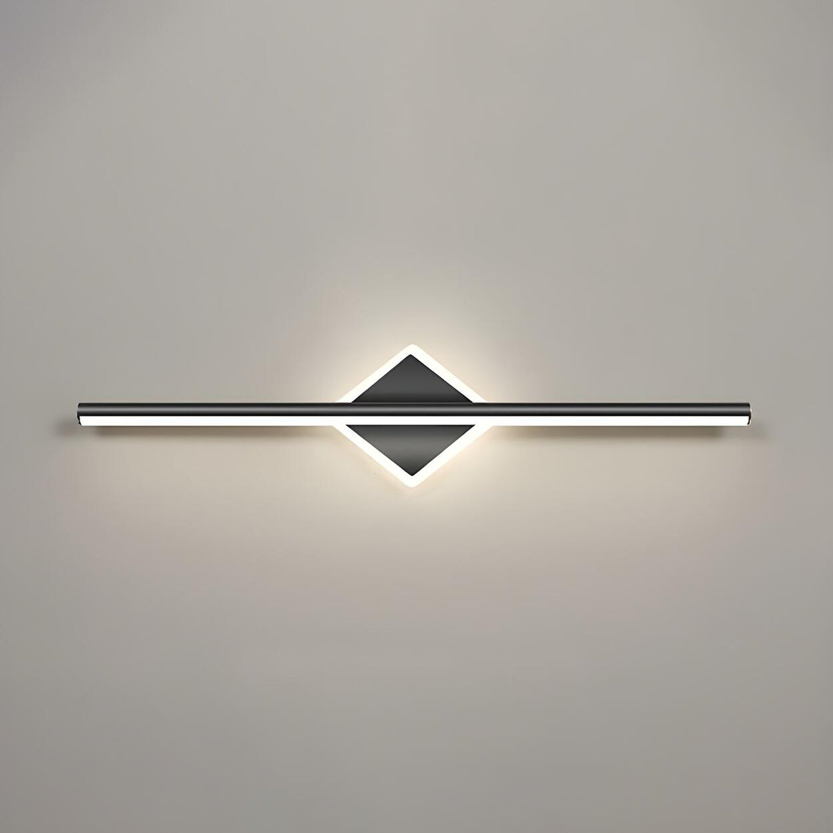 Nordic Black Strip Simple Geometric Accent Vanity Light Image - 3