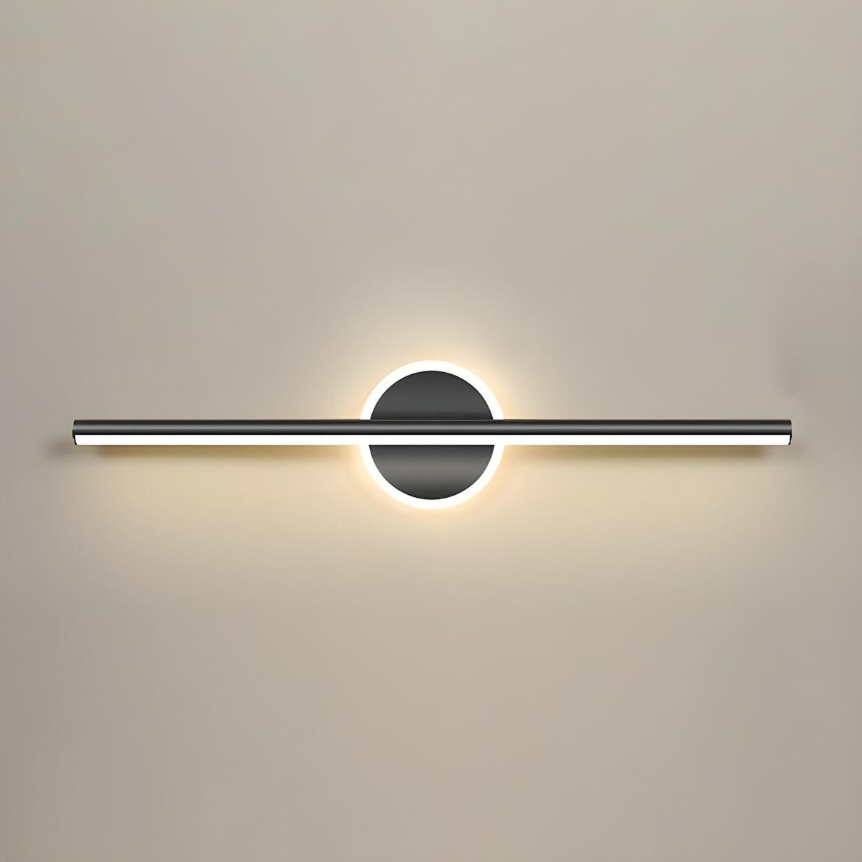 Nordic Black Strip Simple Geometric Accent Vanity Light Image - 7