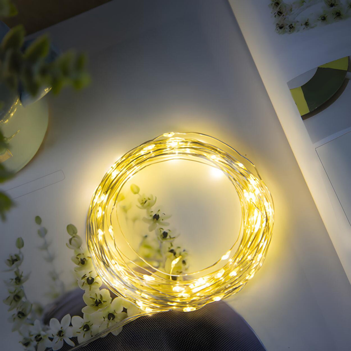 Nordic Christmas Tree LED Starry White String Light Image - 7