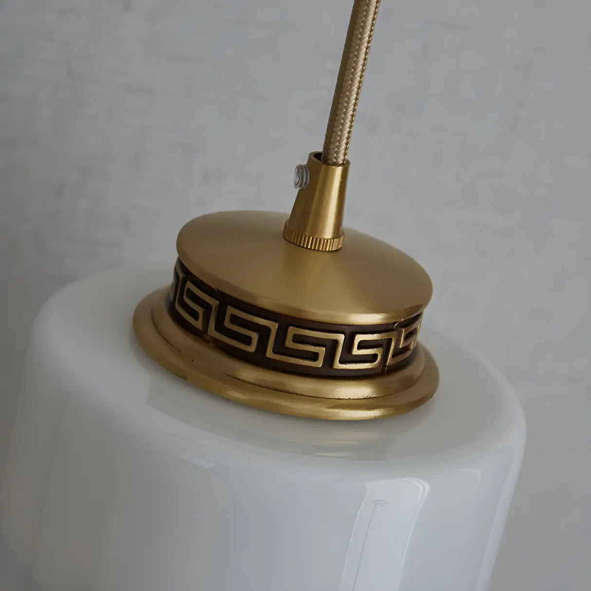 Nordic Cylinder Alabaster Adjustable Height Pendant Light Image - 15