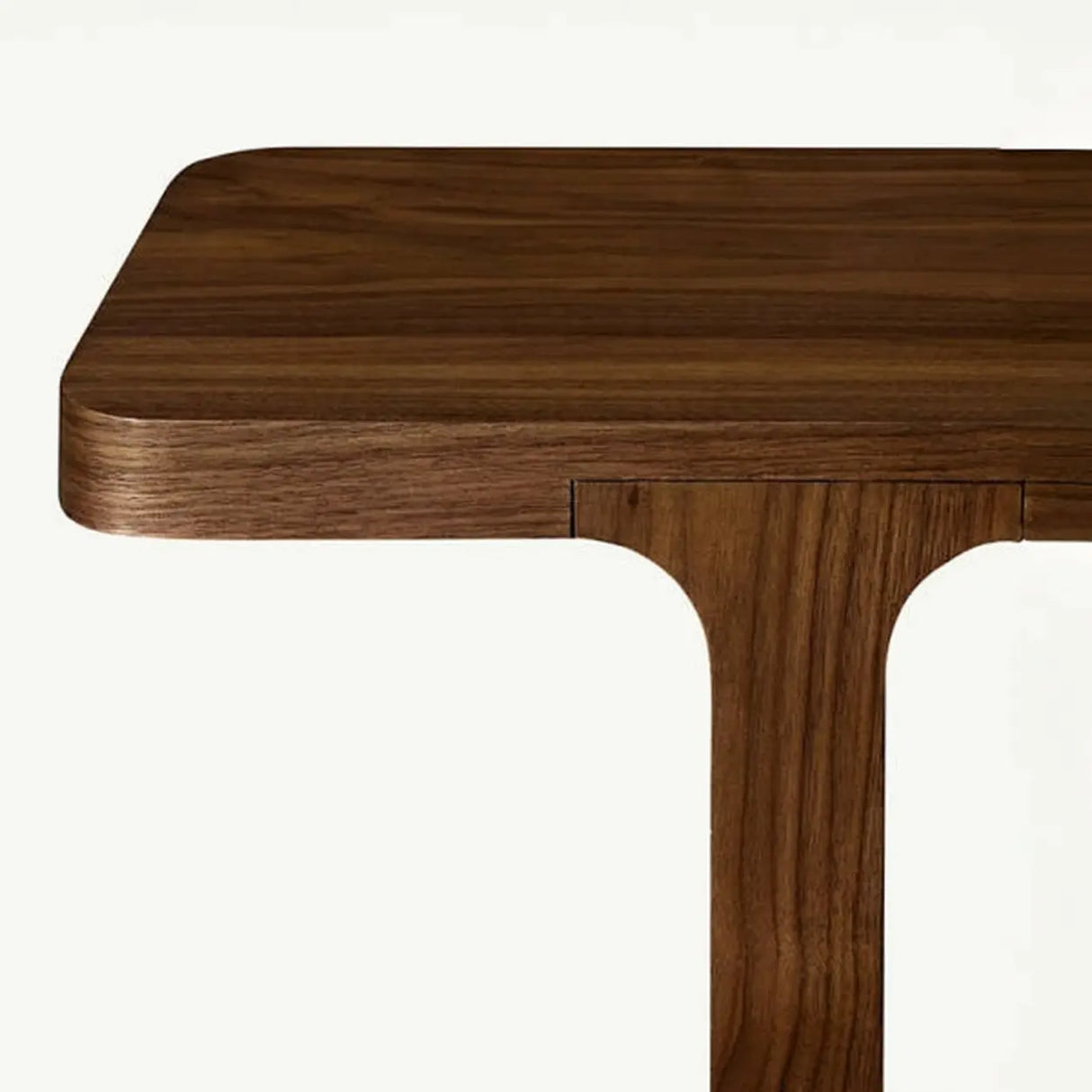 Nordic Design Entryway Rectangular Oak Console Table Image - 7