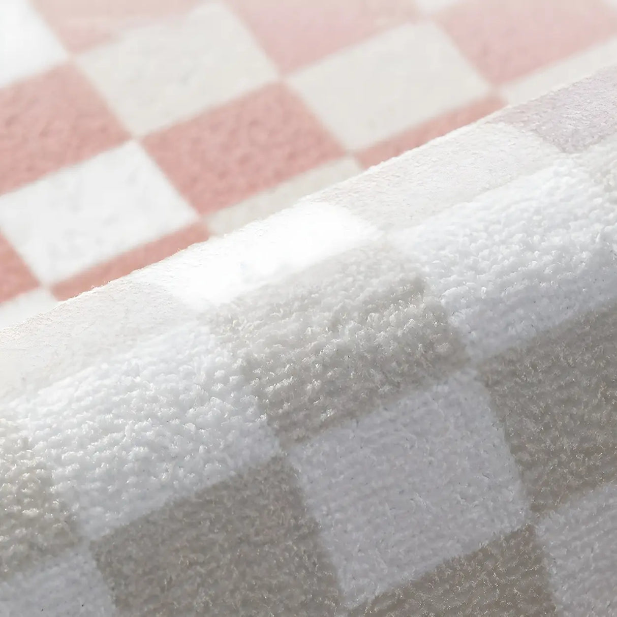 Nordic Geometric Cashmere Beige Non-slip Area Rug Image - 18