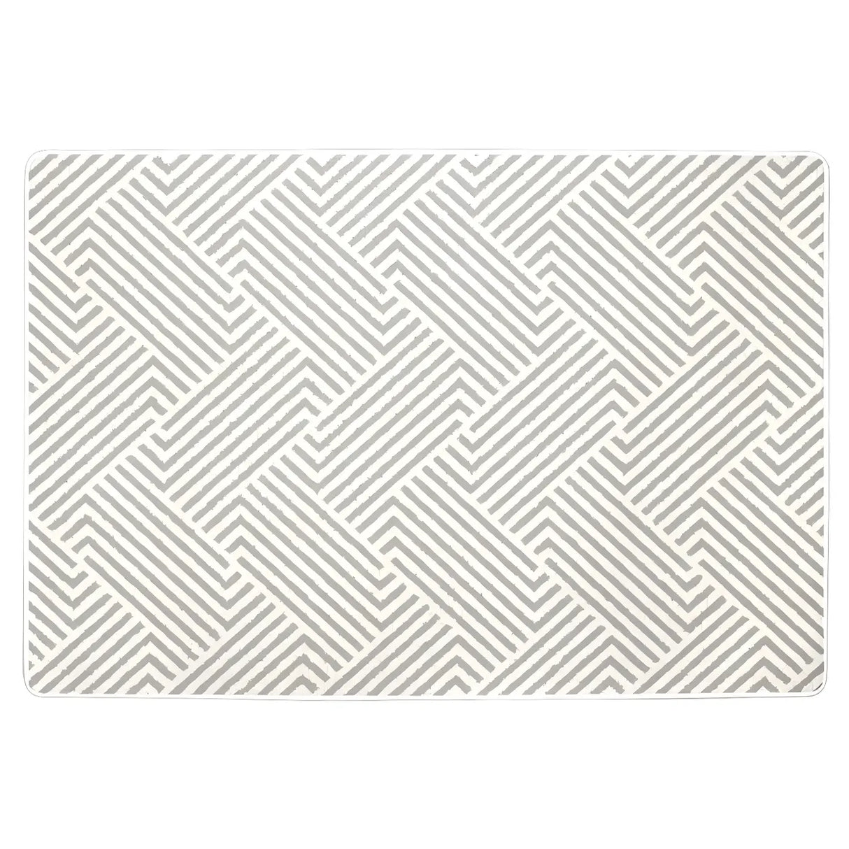 Nordic Geometric Cashmere Beige Non-slip Area Rug Image - 10