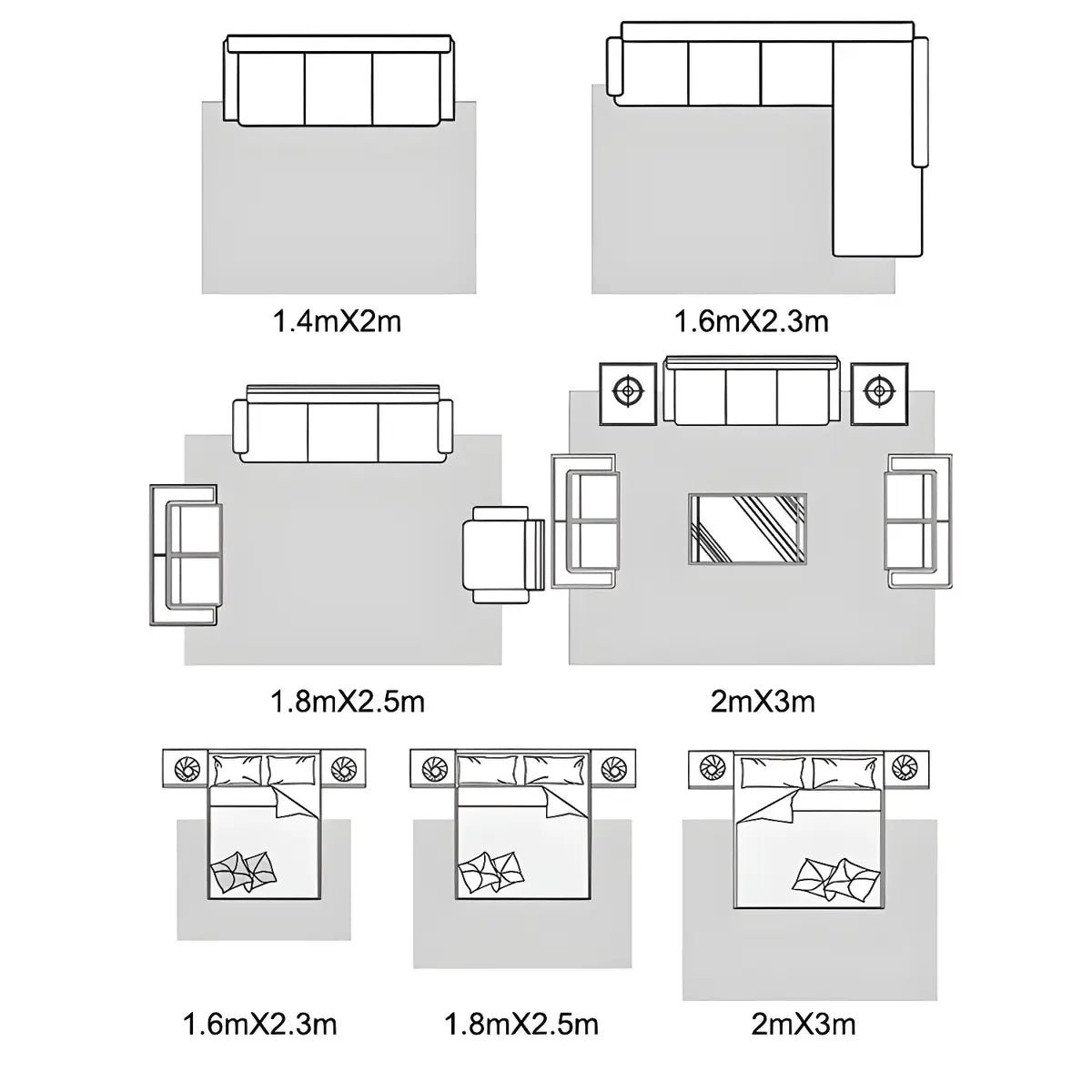 Nordic Rectangular Leather Colorblock Area Rug Image - 4