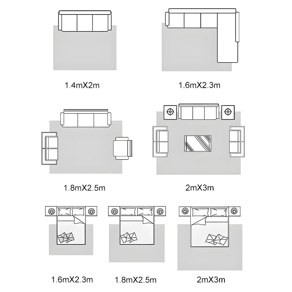 Nordic Rectangular Polyester Rose Beige Area Rug Image - 11