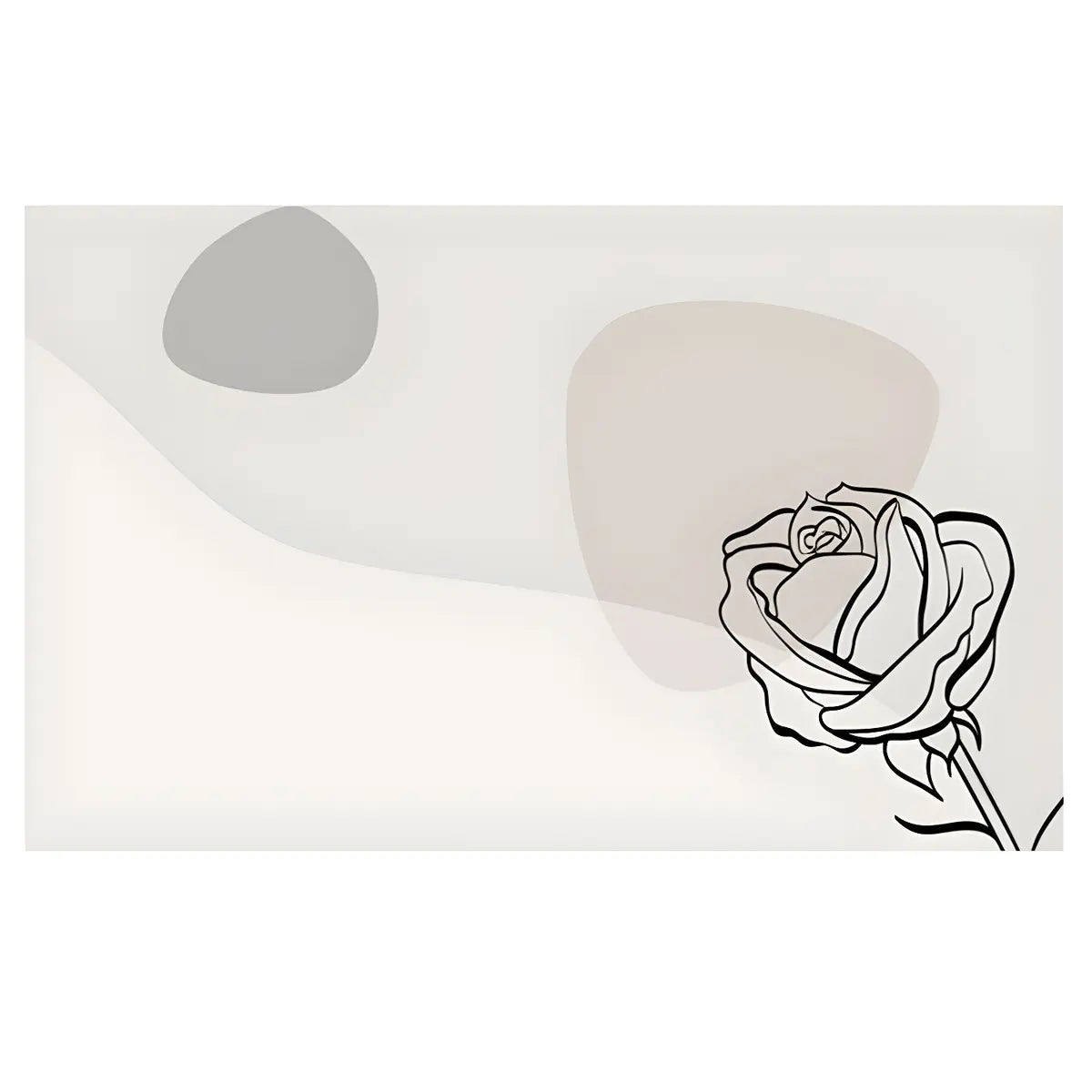 Nordic Rectangular Polyester Rose Beige Area Rug Image - 5