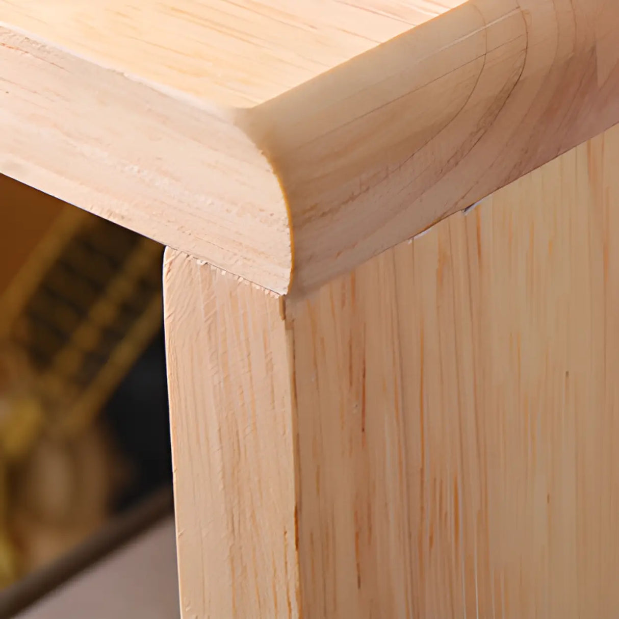 Nordic Simple Rectangular Open Back Wooden Bookcases Image - 12