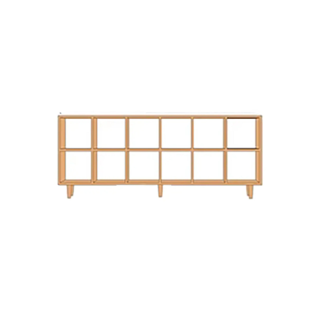 Nordic Simple Rectangular Open Back Wooden Bookcases Image - 26