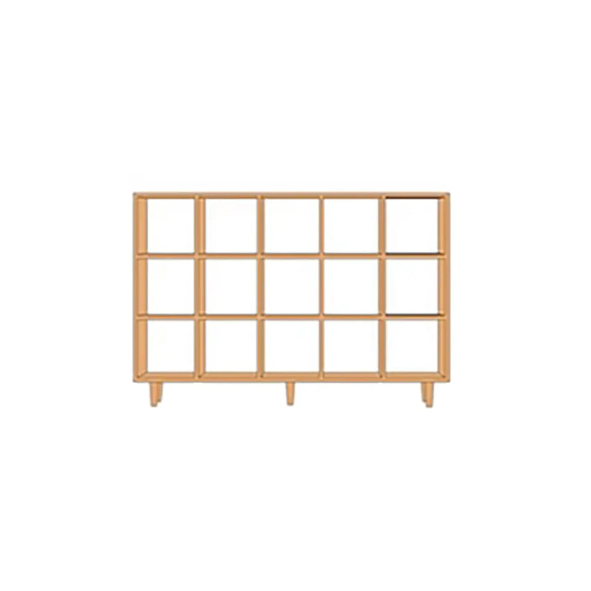 Nordic Simple Rectangular Open Back Wooden Bookcases Image - 32