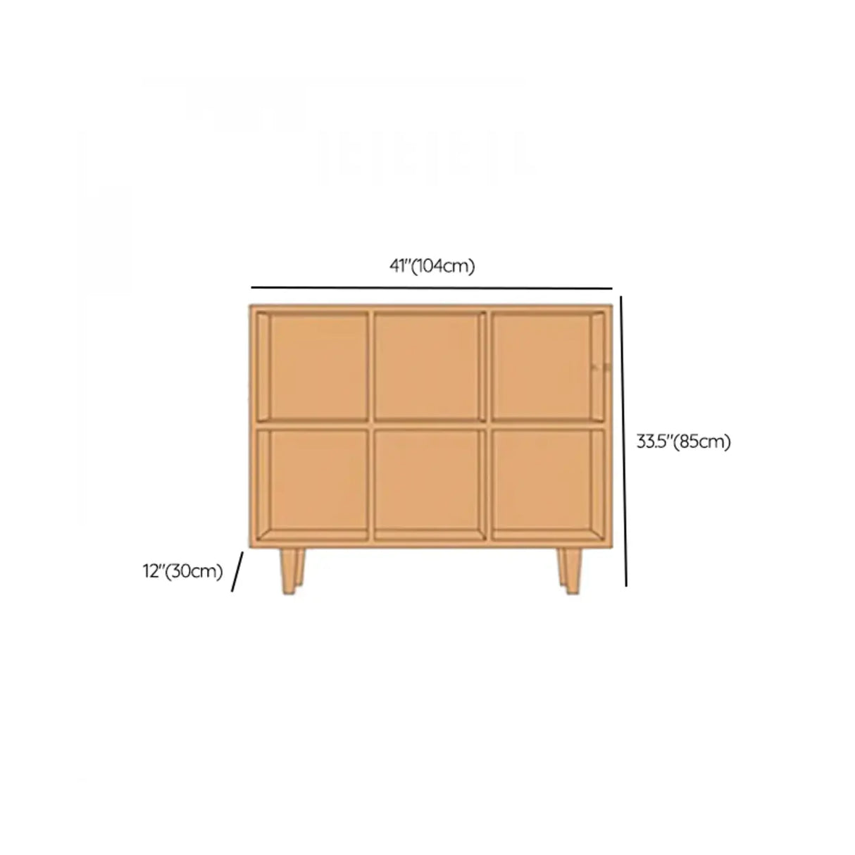 Nordic Simple Rectangular Open Back Wooden Bookcases Image - 51