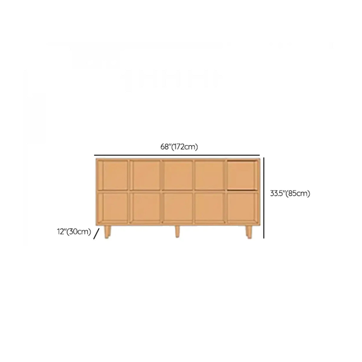 Nordic Simple Rectangular Open Back Wooden Bookcases Image - 53