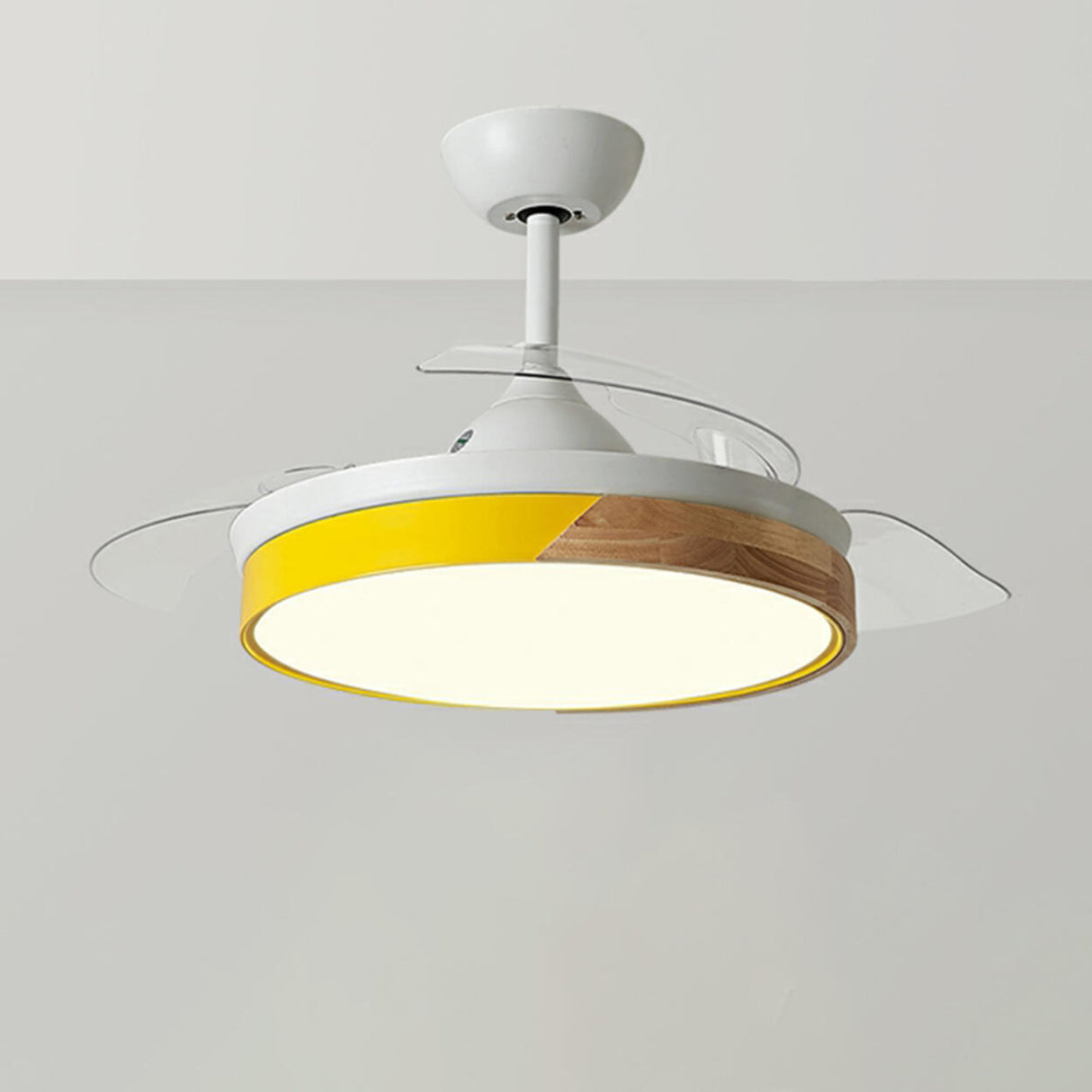Nordic Style Simple 3 Blade Round Ceiling Fan Light Image - 15