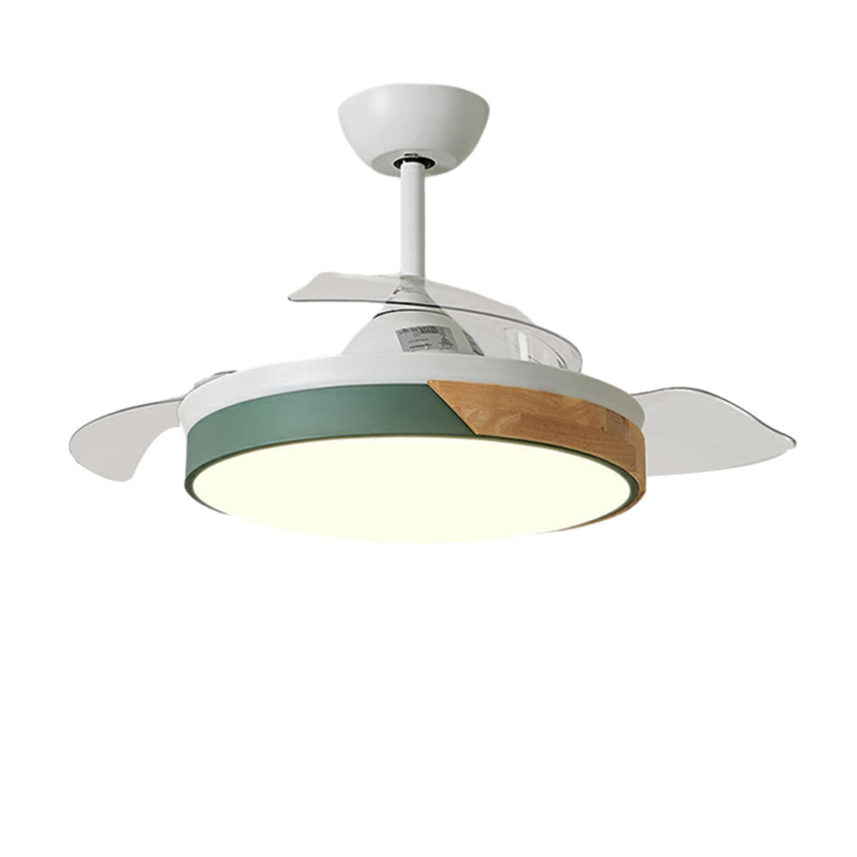 Nordic Style Simple 3 Blade Round Ceiling Fan Light Image - 8