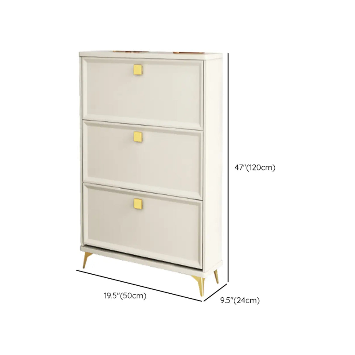 Nordic Tall Wood Hallway White Shoe Cabinet Storage Image - 25