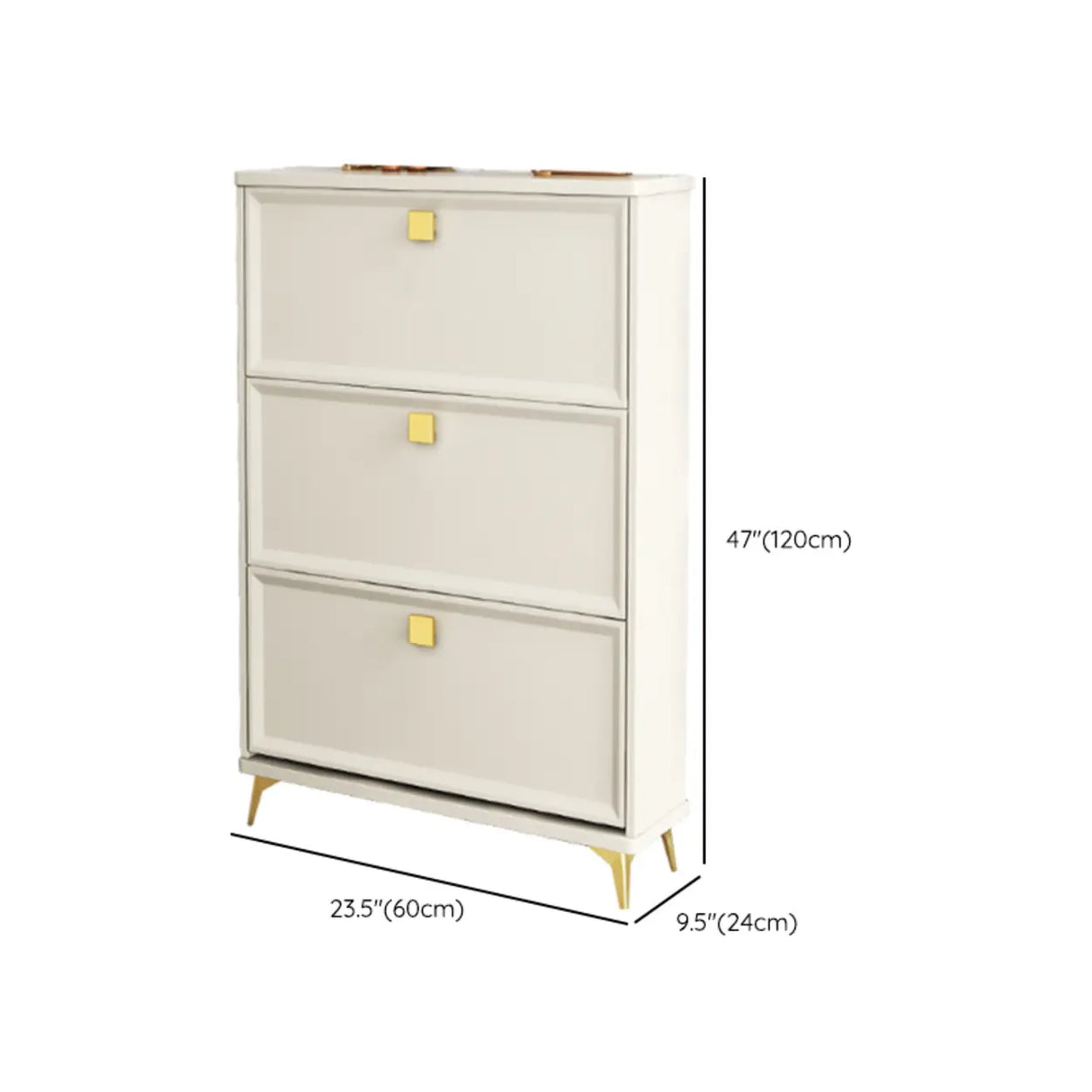 Nordic Tall Wood Hallway White Shoe Cabinet Storage Image - 26
