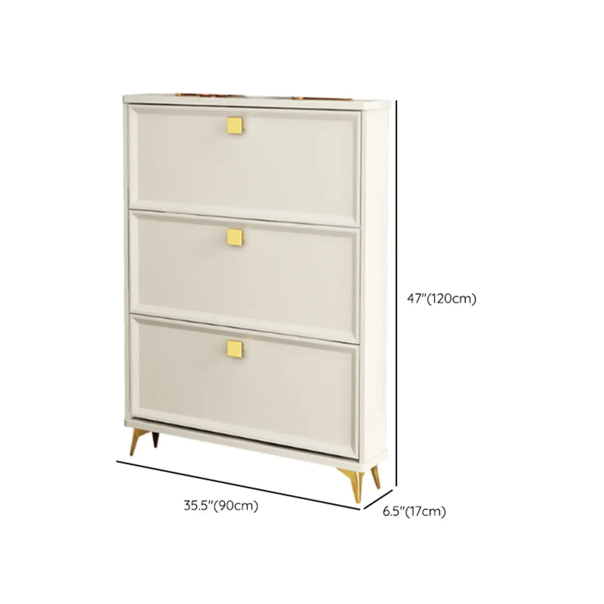 Nordic Tall Wood Hallway White Shoe Cabinet Storage Image - 34
