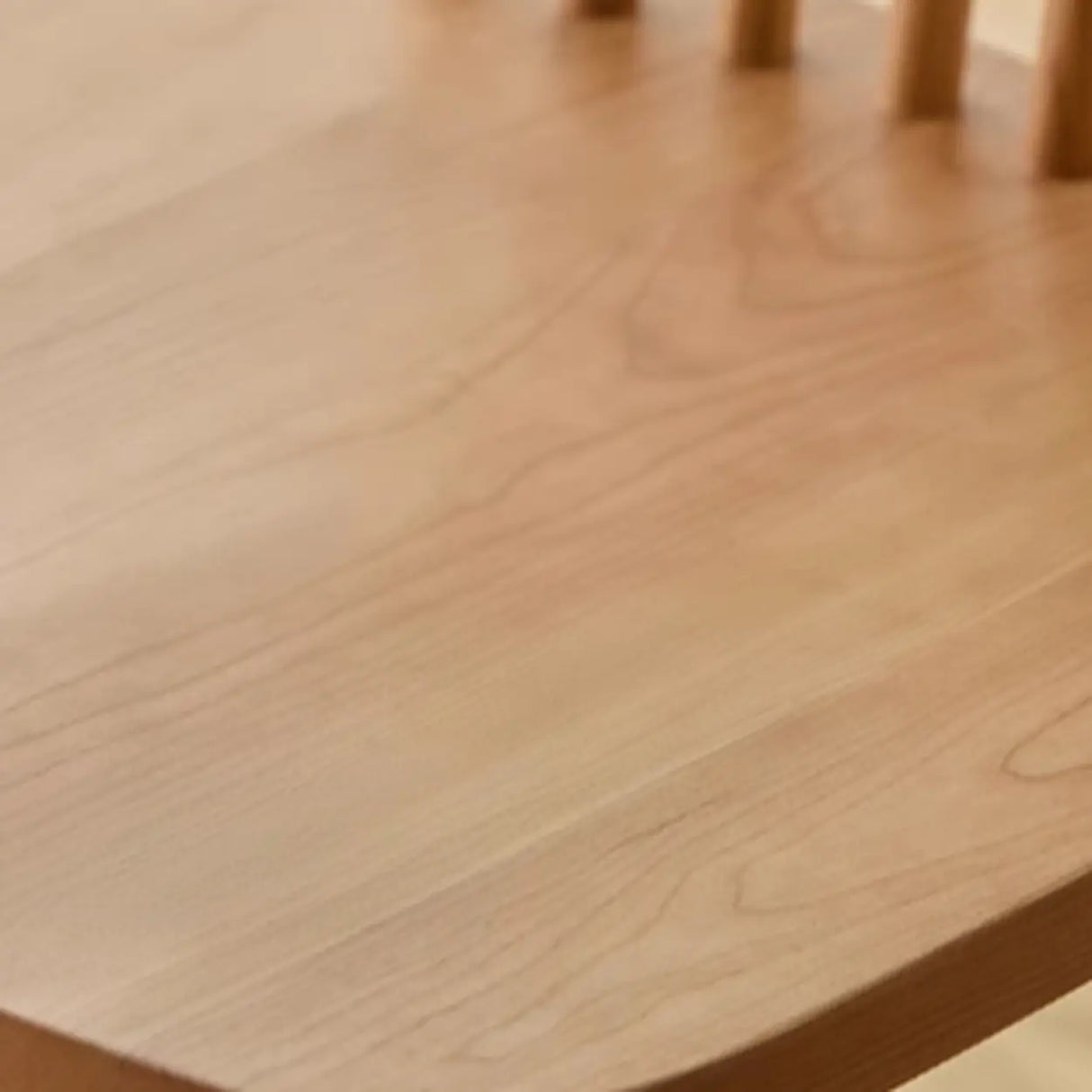 Nordic Windsor Back Wood Dining Chair Natural Cherry Image - 11