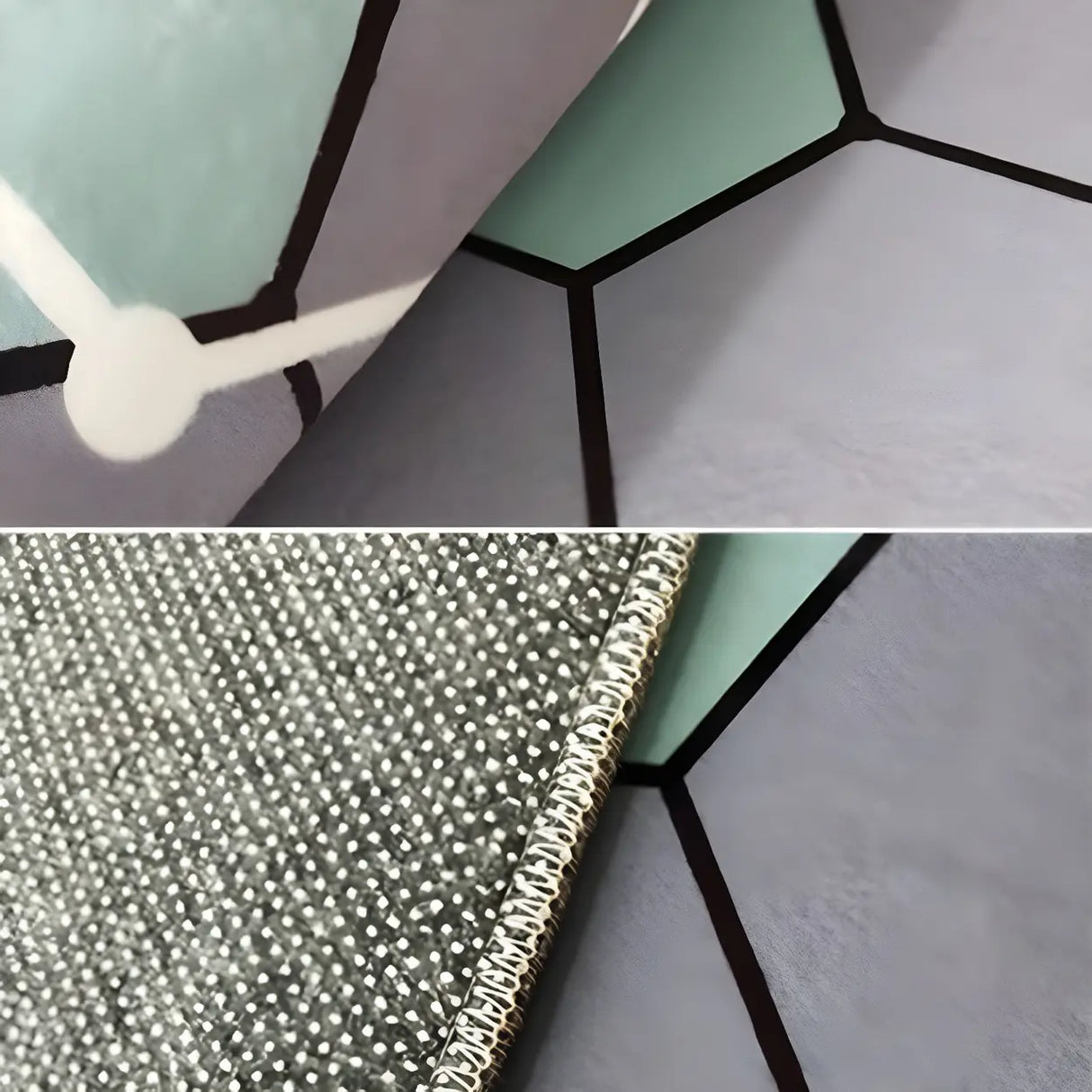 Novelty 3D Polyester Multicolor Hallway Anti-Slip Area Rug Image - 9