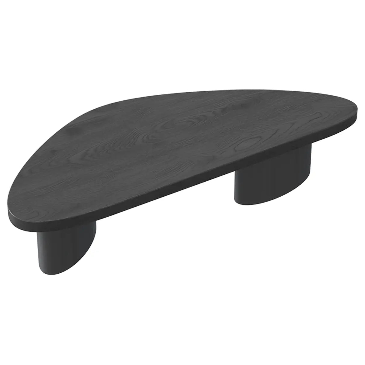 Nut-Brown Pine Wood Triangle Nesting Coffee Tables Image - 7