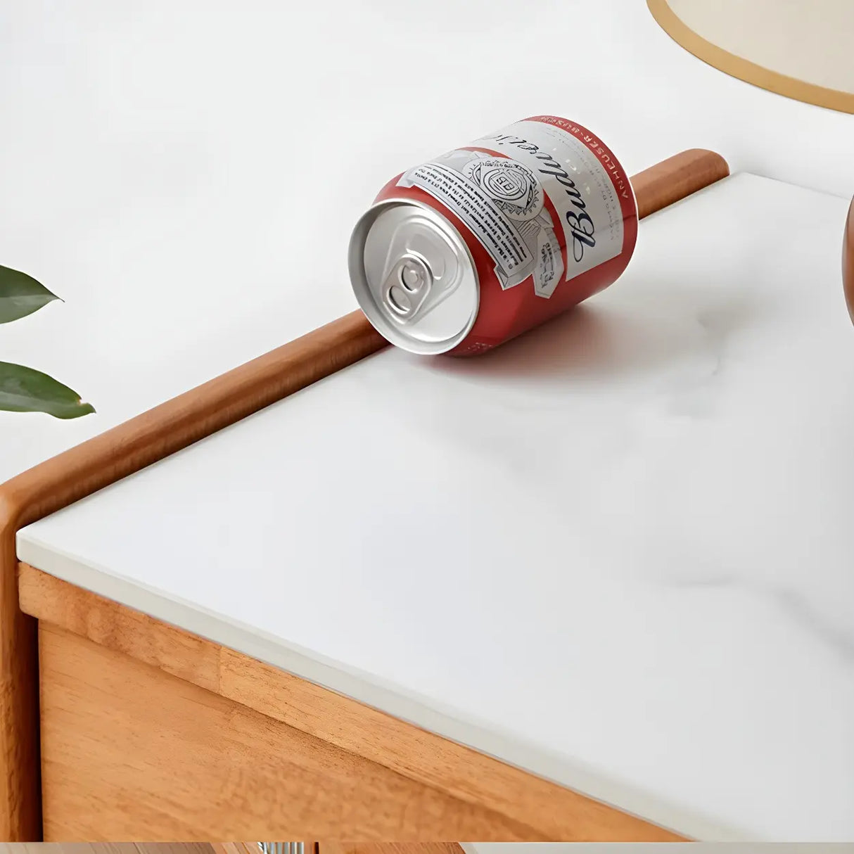 Nut-Brown Wood Drawers Open Storage TV Stand with Legs Image - 9