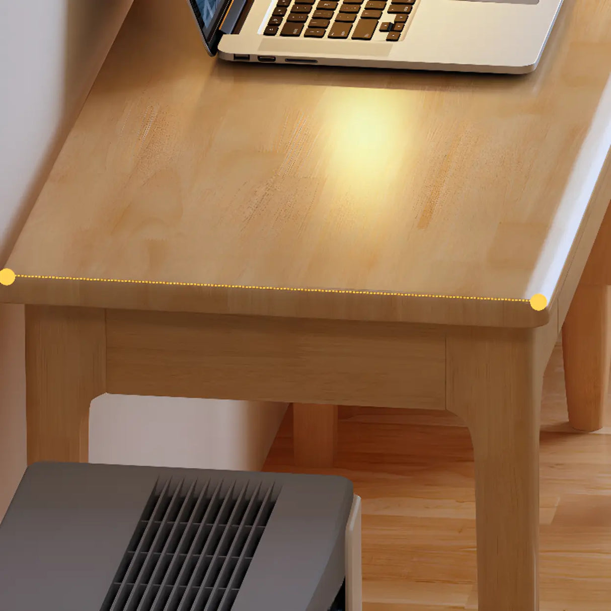 Nut-Brown Wood Rectangle Drawers Desk for Home Use Image - 7