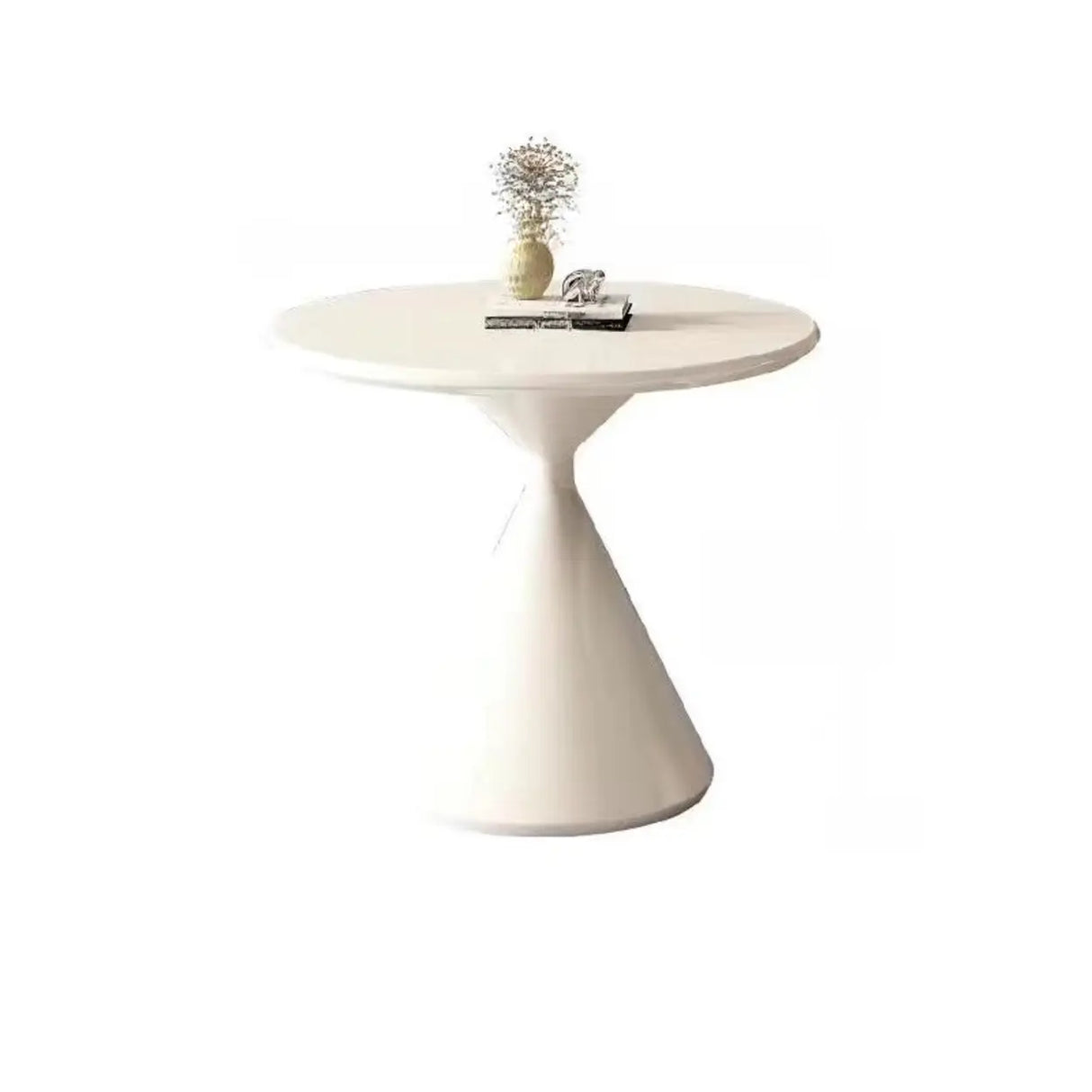 Oak Wood Orbicular Stone Nesting Small Coffee Table Image - 15