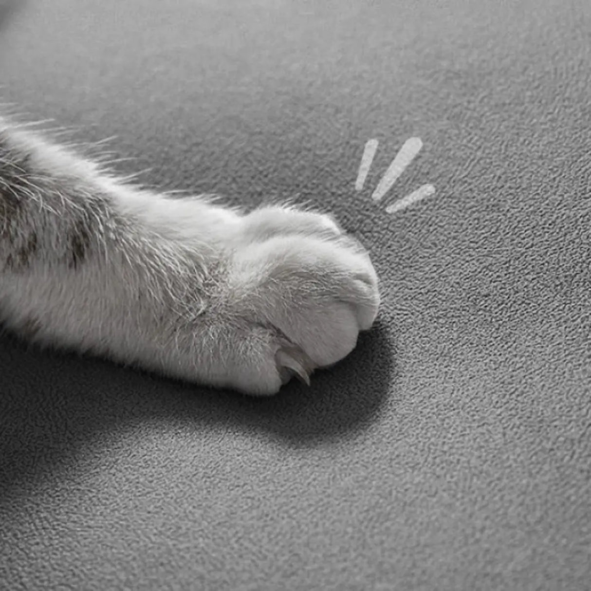 Off-White Anti Cat Scratch Fabric Tufted Back Loveseat Image - 5