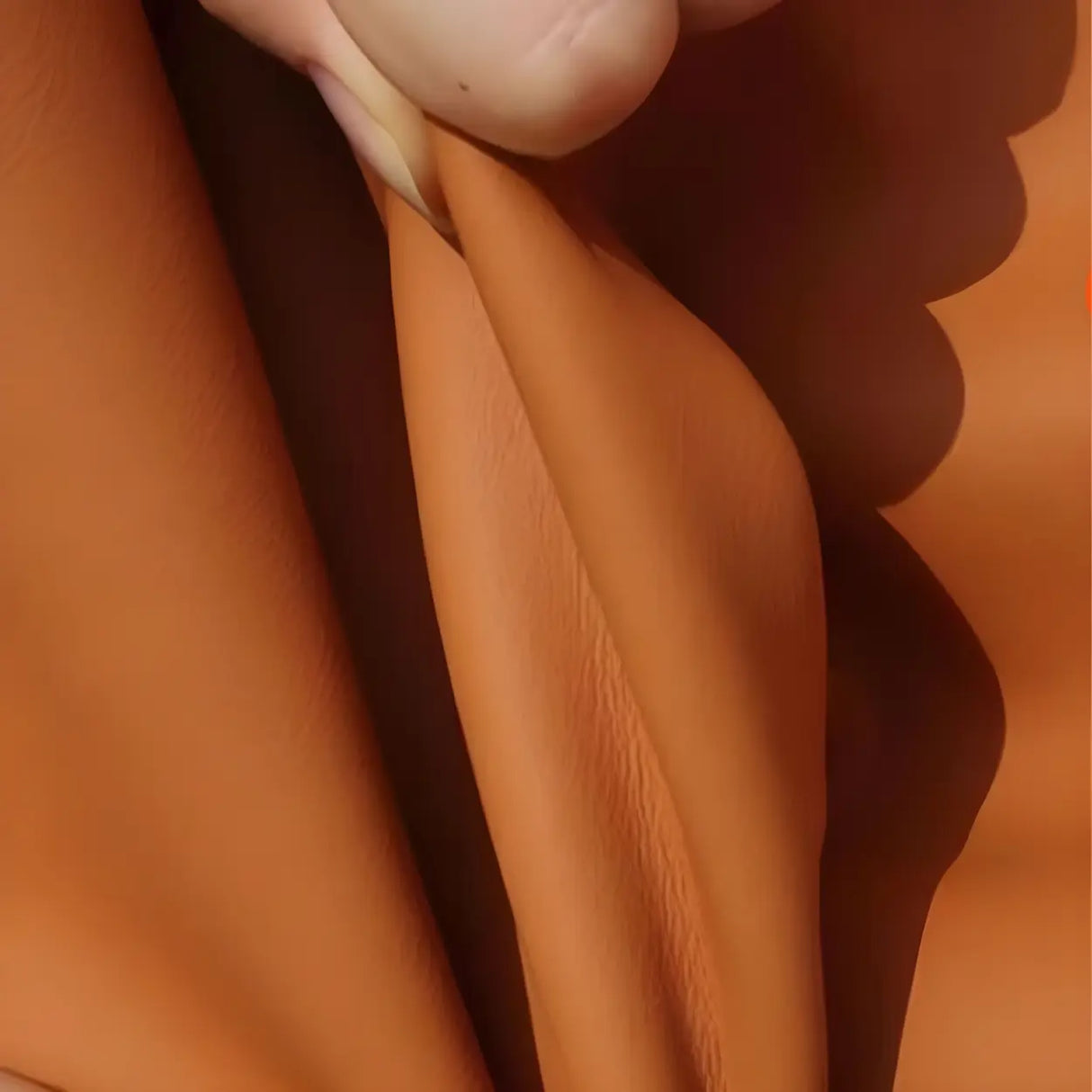 Off-White Faux Leather Cushioned Bedroom Bench with Leg Image - 10