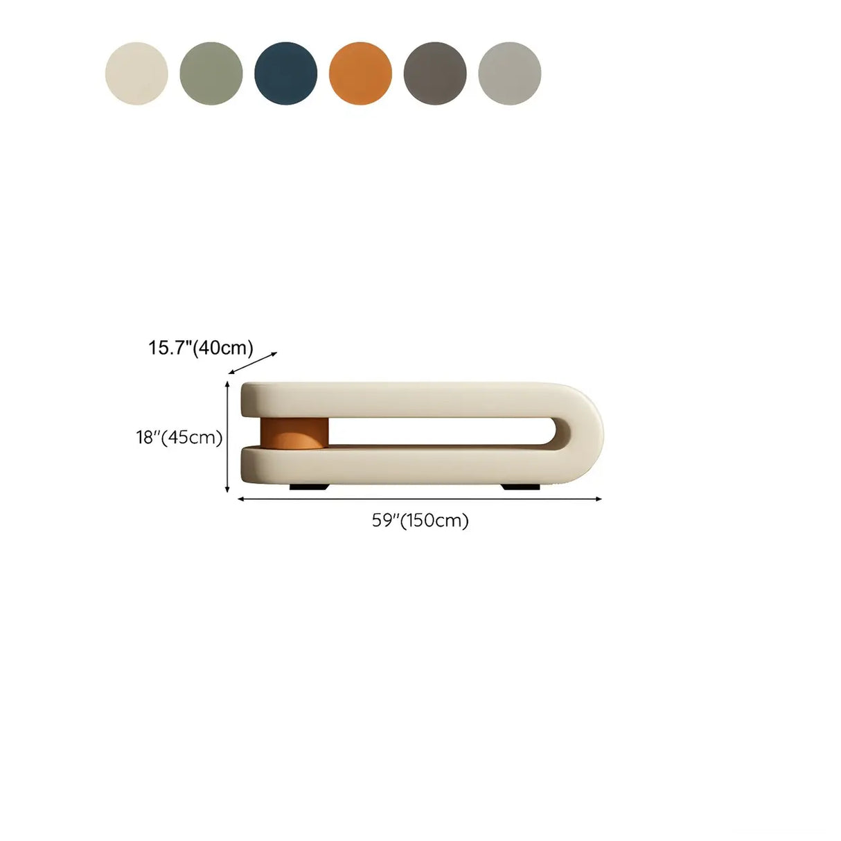 Off-White Faux Leather Upholstered Bedroom Bench Image - 18