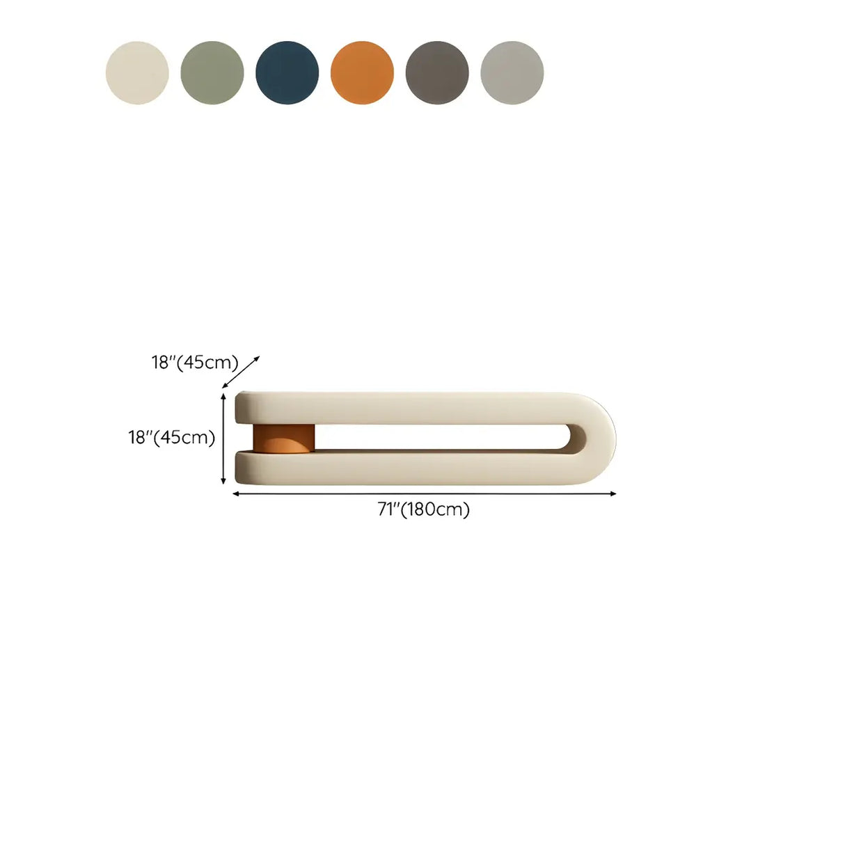 Off-White Faux Leather Upholstered Bedroom Bench Image - 19