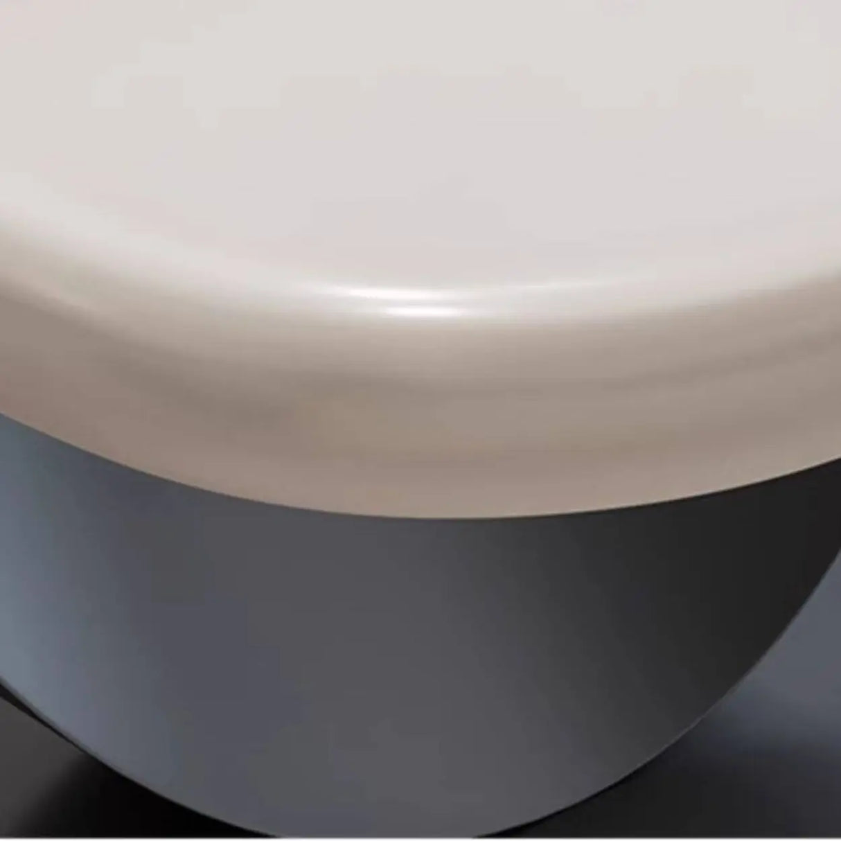 White Free Form Wood Metal Base Nesting Coffee Table Image - 4