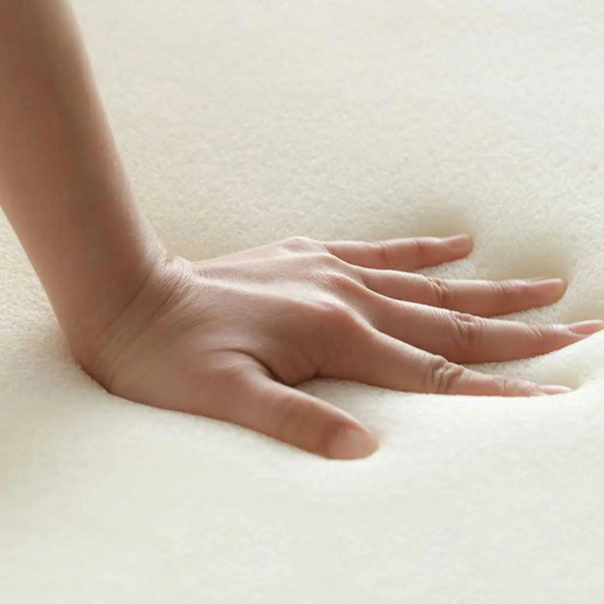 Off-White Frosted Velvet Mid-Back Fixed Back Arm Chair Image - 16