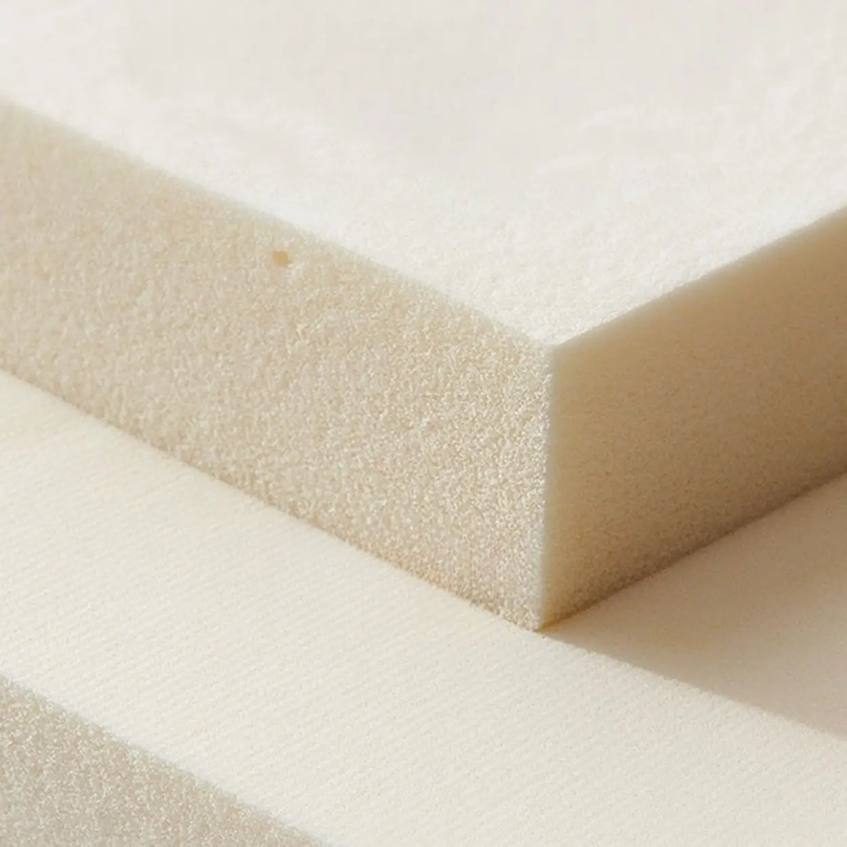 Off-White Premium Velvet Biscuit Back Foam Fill Sofa Image - 4