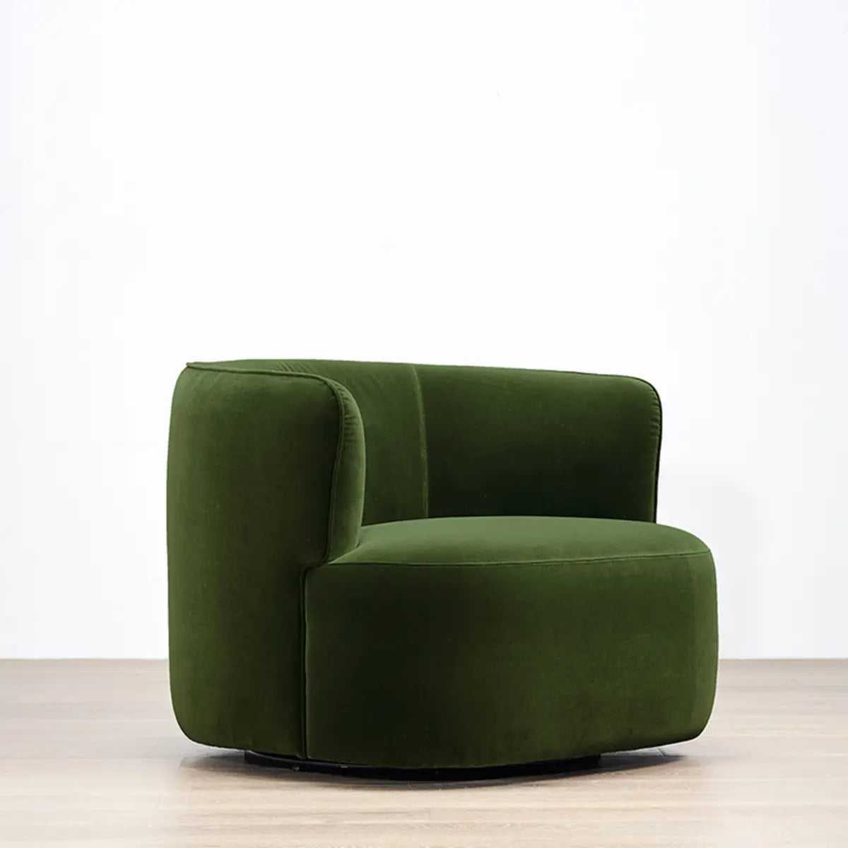 Off-White Sherpa Round Arms Curved Back Arm Chair Image - 13