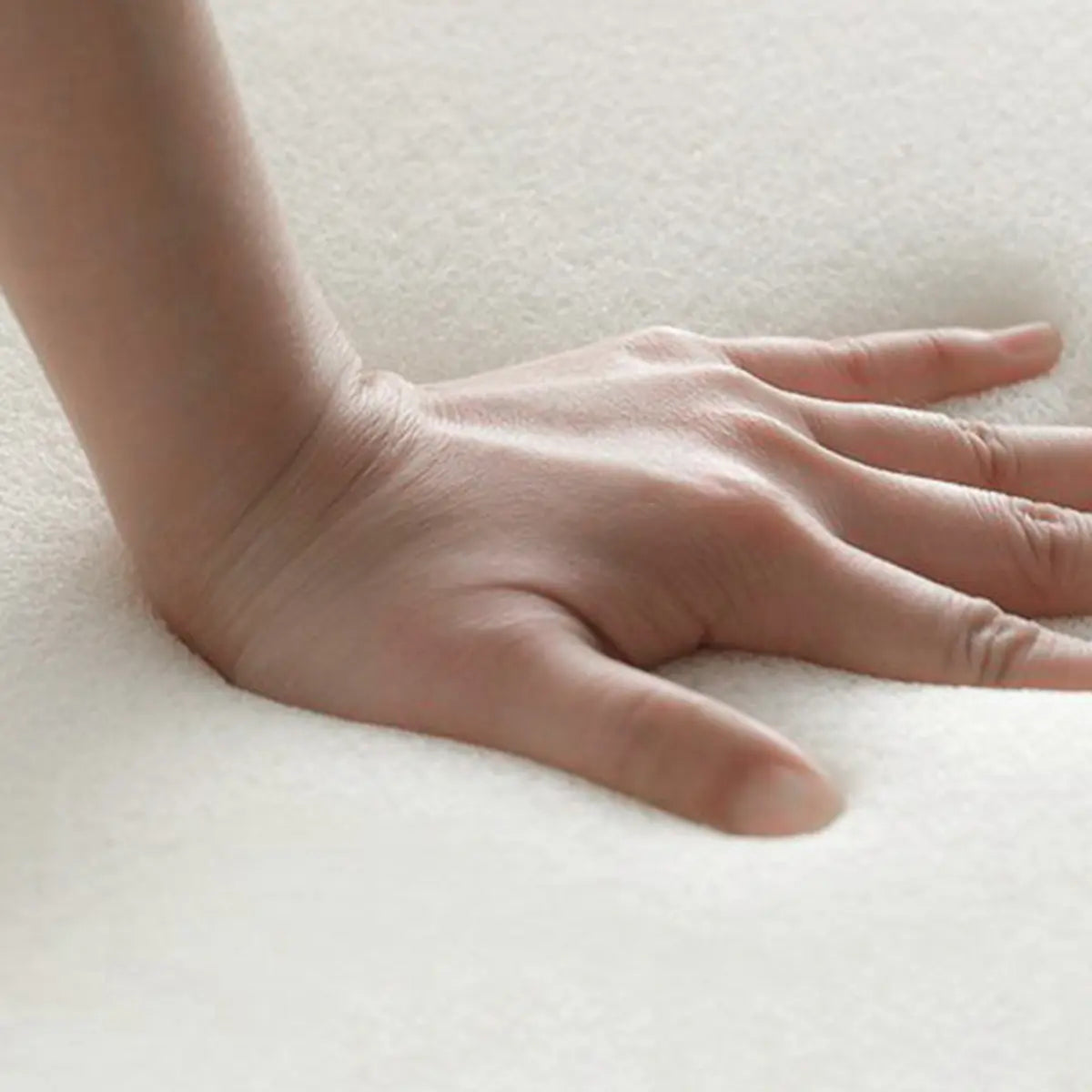 Off-White Sherpa Round Arms Curved Back Arm Chair Image - 6