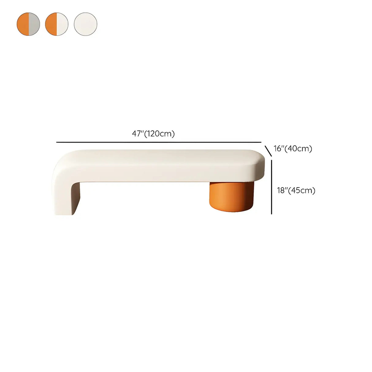 Off-White Upholstered Wood Bedroom Bench with Legs Image - 14