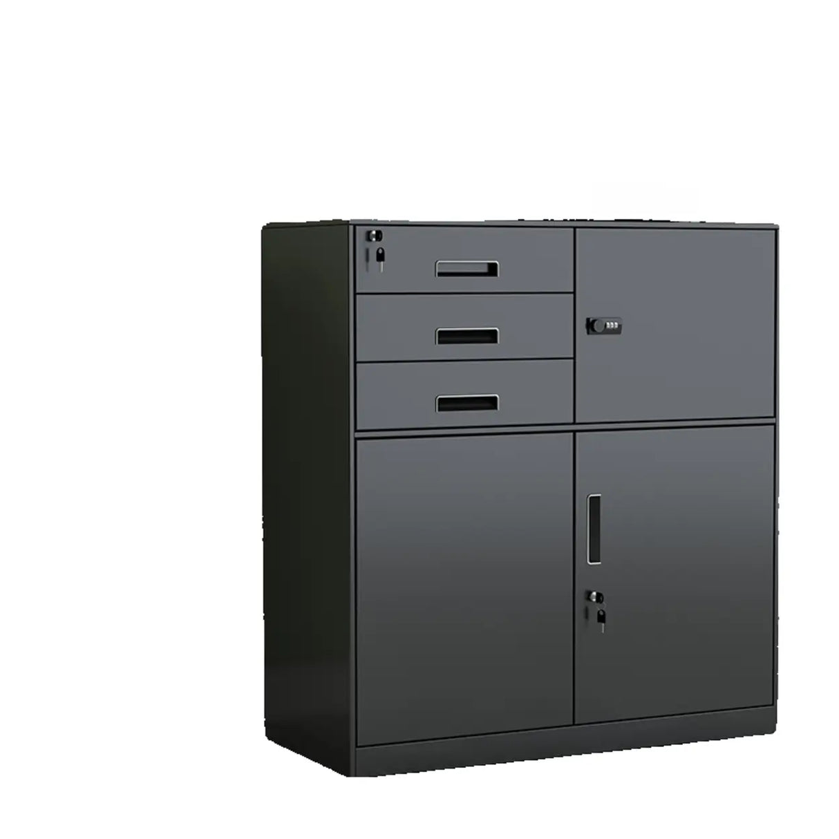 Office Vertical White Adjustable Storage Filing Cabinet Image - 3