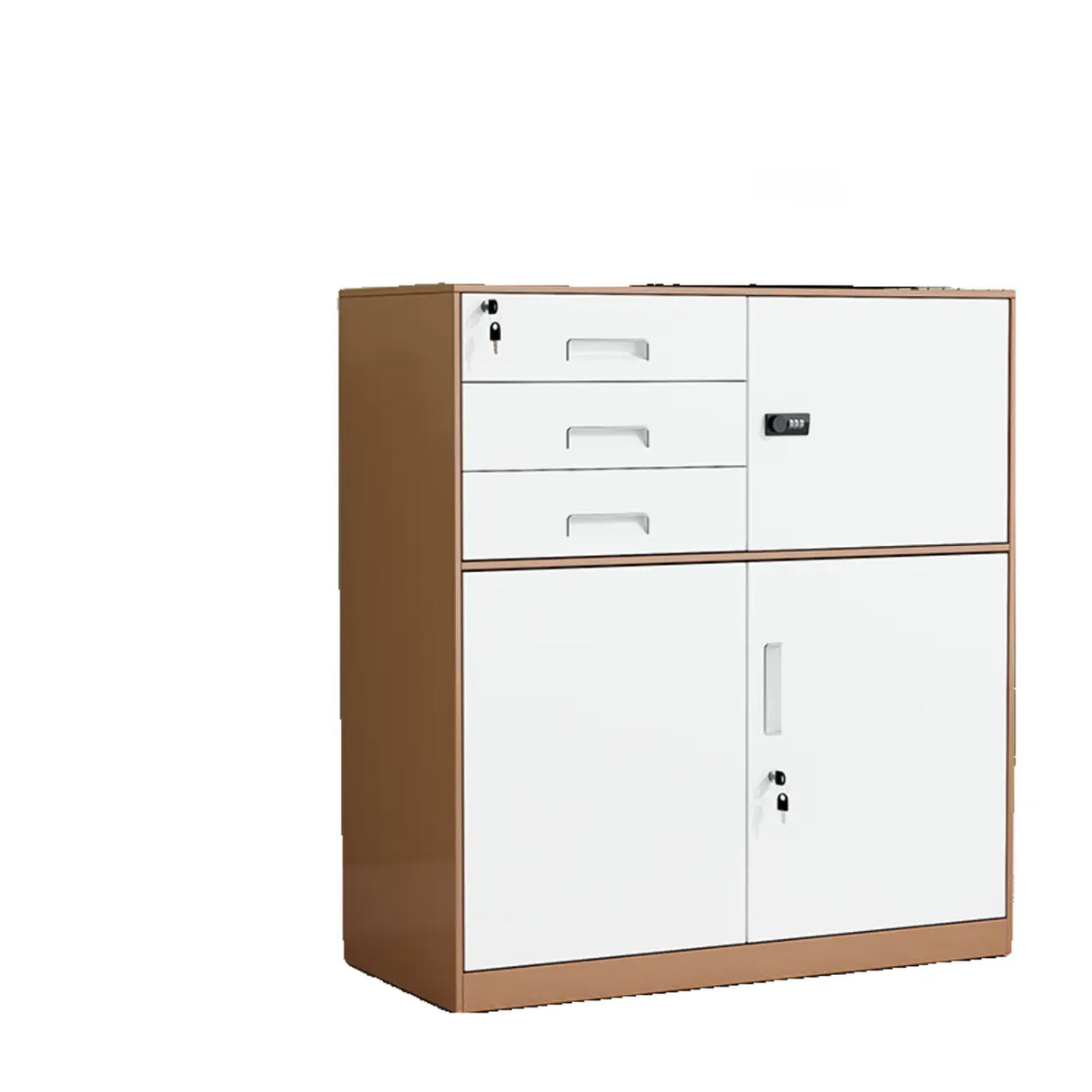 Office Vertical White Adjustable Storage Filing Cabinet Image - 5