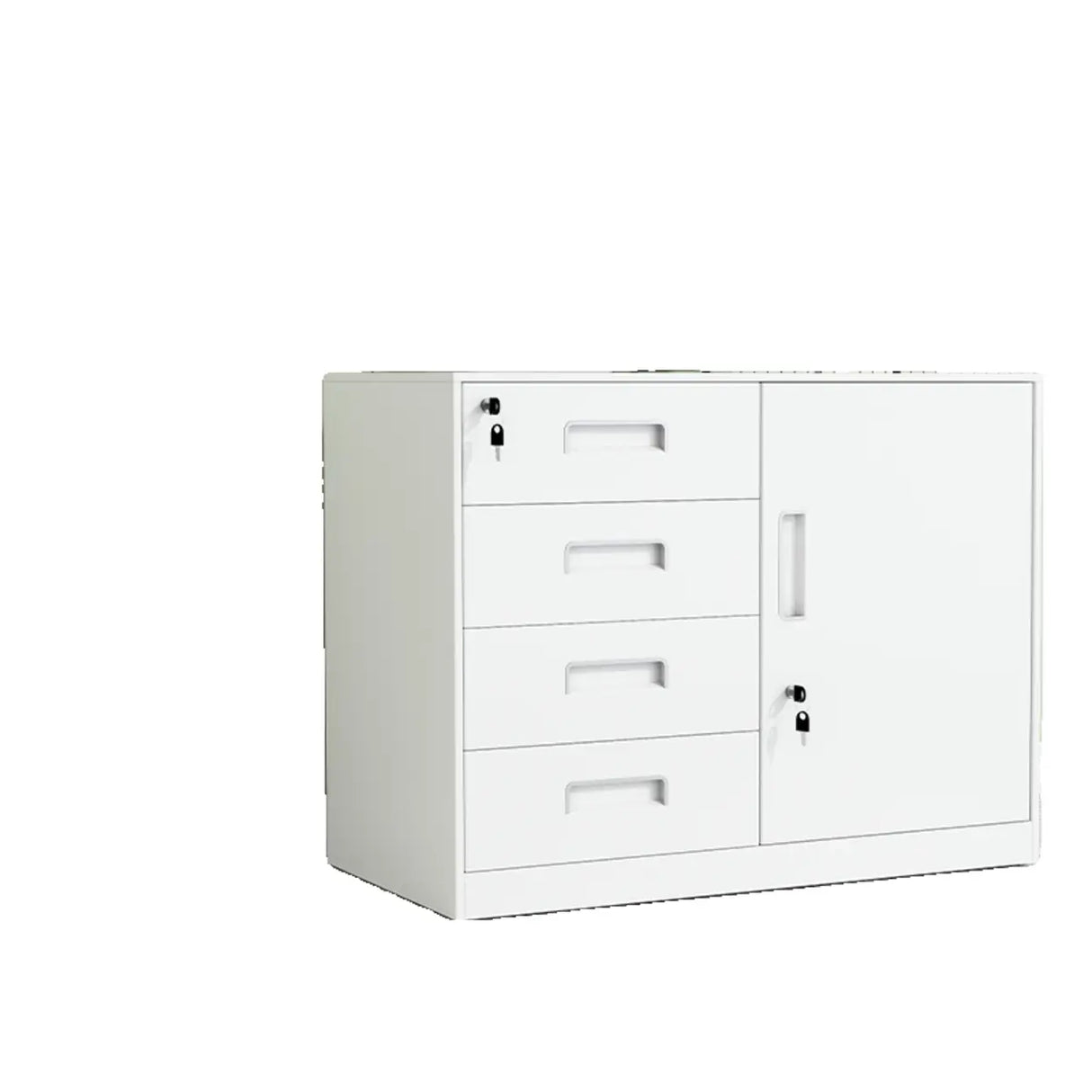 Office Vertical White Adjustable Storage Filing Cabinet Image - 9