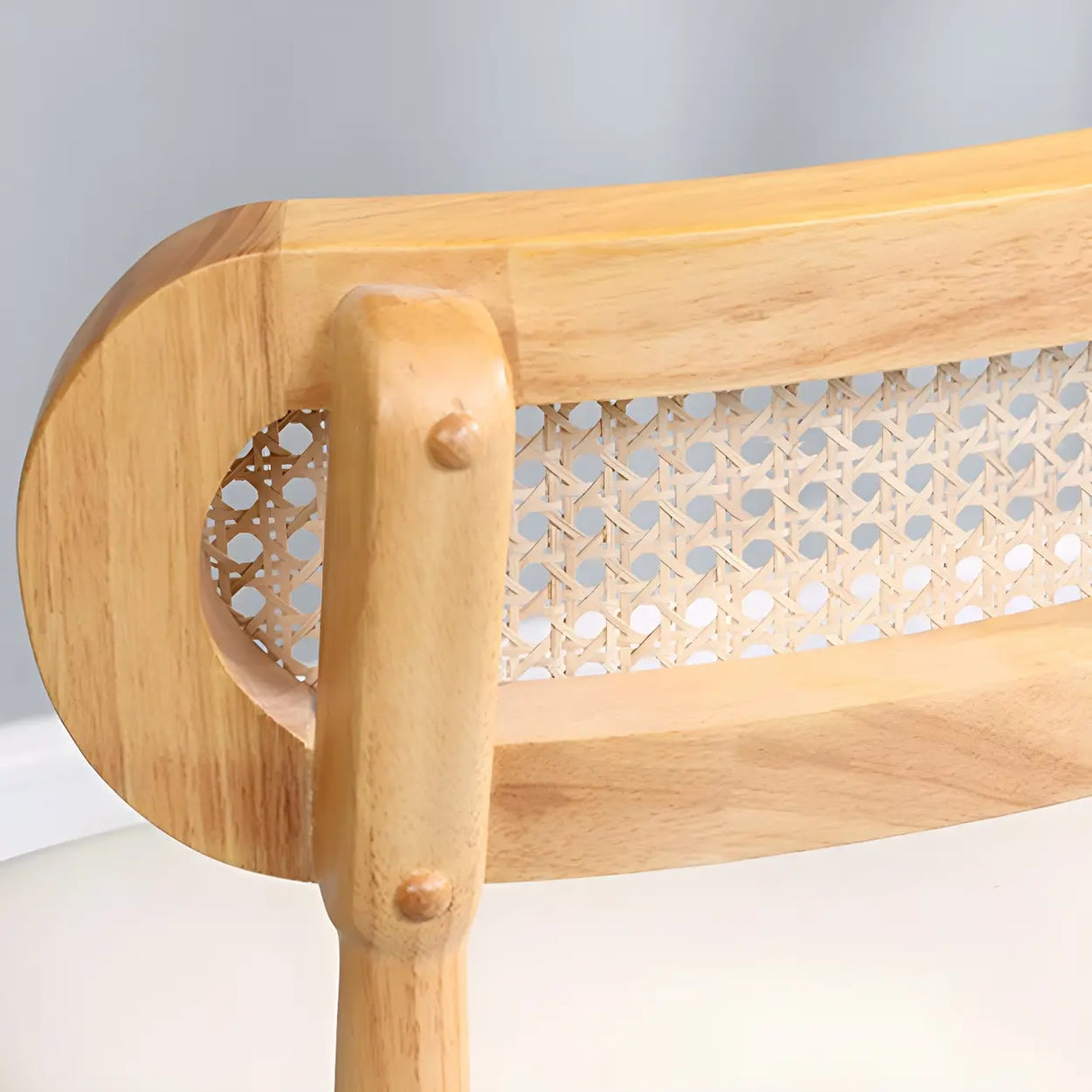 Open Back Faux Leather Upholstered Dining Side Chair Image - 13