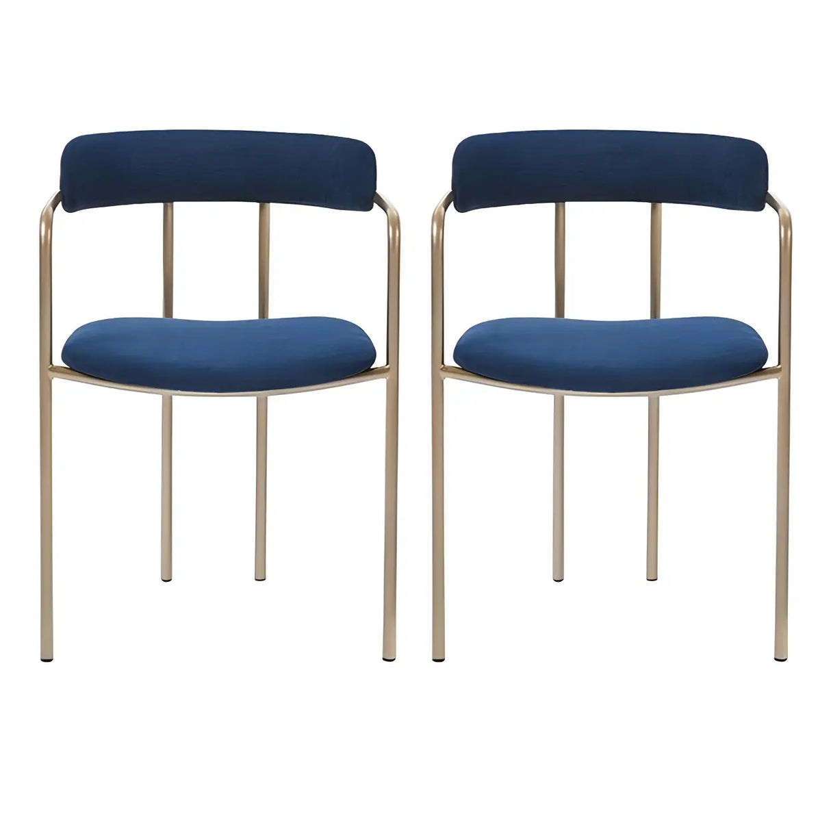 Open Back Microfiber Upholstered Dining Arm Chair Image - 17