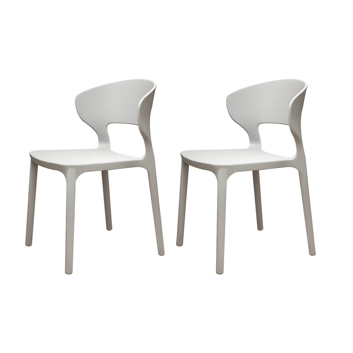 Open Low Back Armless Dining Side Chair in Multi-Color Image - 18