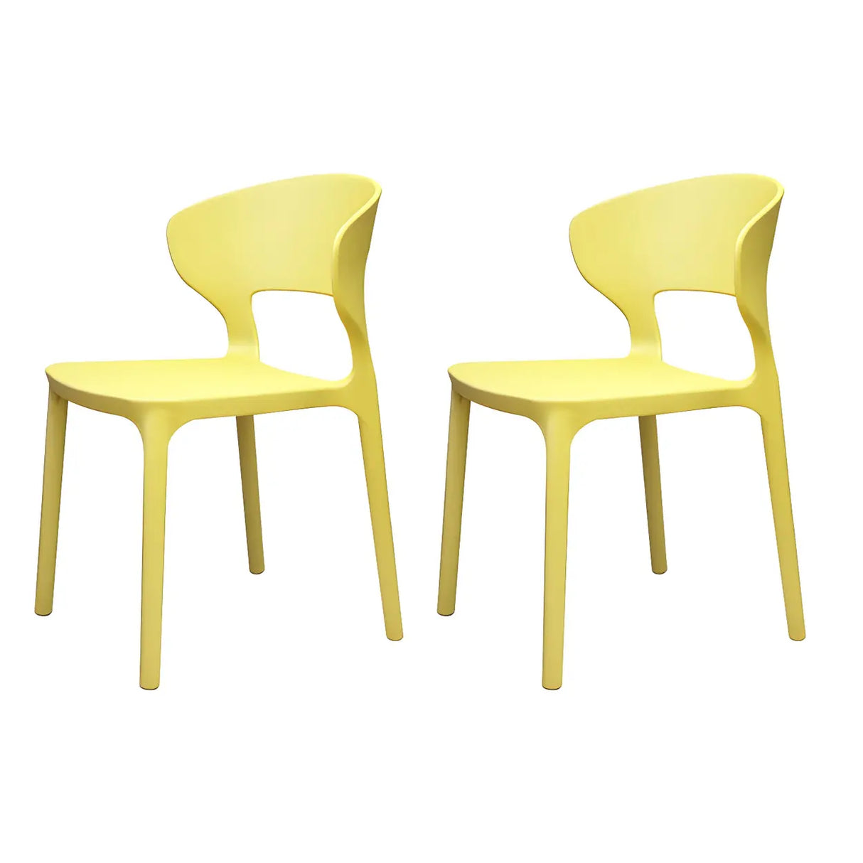 Open Low Back Armless Dining Side Chair in Multi-Color Image - 30