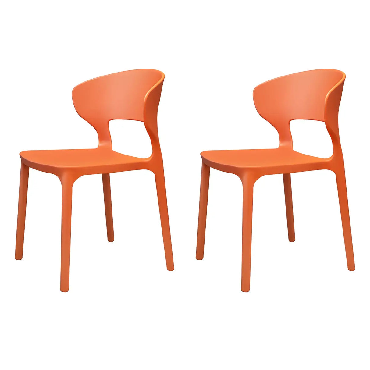 Open Low Back Armless Dining Side Chair in Multi-Color Image - 34