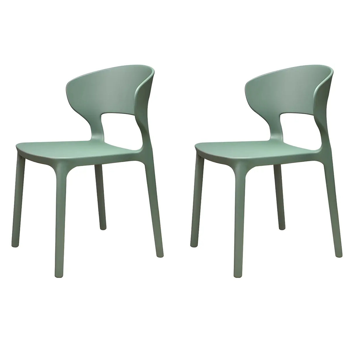 Open Low Back Armless Dining Side Chair in Multi-Color Image - 42